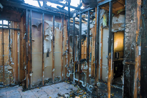 Professional Fire Damage Removal technician working in La Porte, TX